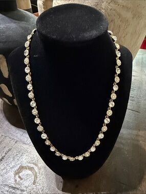 EUC ✨ Vintage GIVENCHY Crystal Rhinestone Tennis Station Necklace ✨
